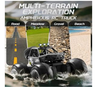 4DRC Y10 Coche-Barco Anfibio RC