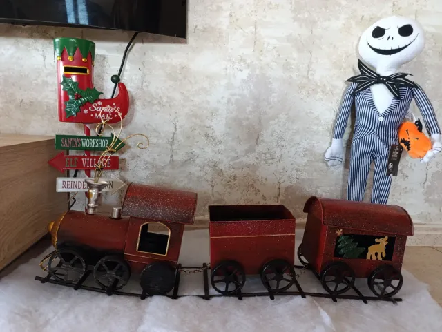 Tren Navideño Metal (2 Modelos)