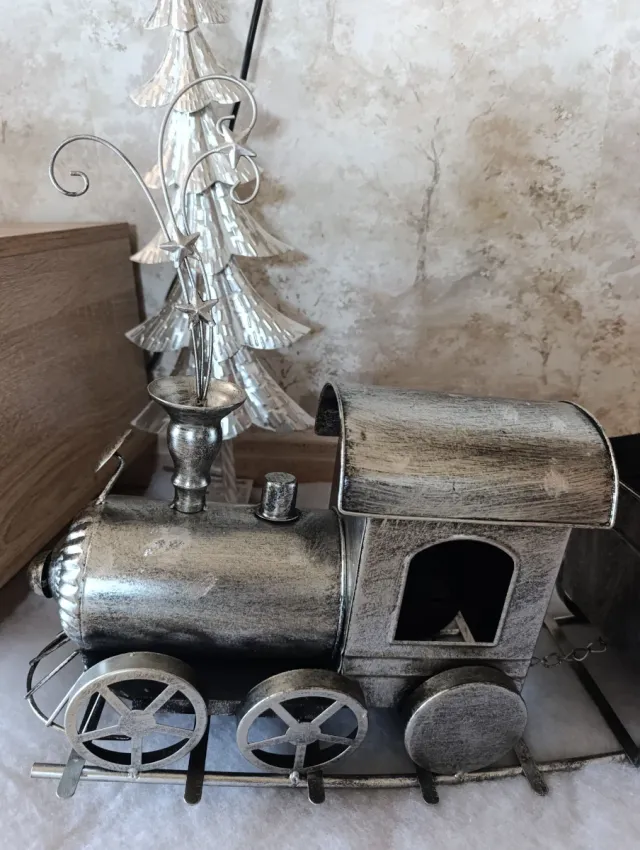 Tren Navideño Metal (2 Modelos)