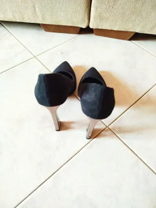 Décolleté nere Marc Ellis tacco trasparente 37