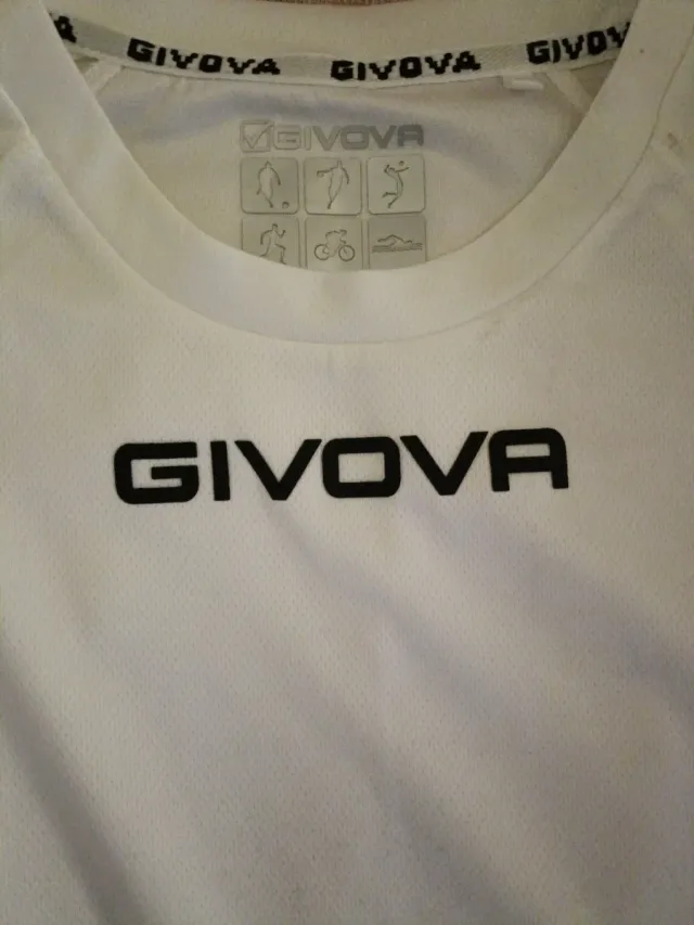 Maglietta Givova bianca allenamento/quotidiano