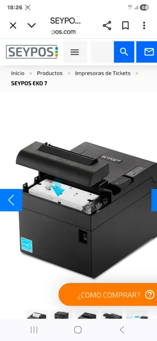 Impresora de tickets Seypos EKO 7