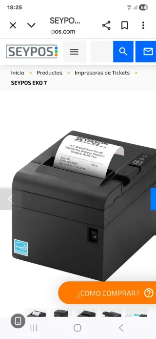 Impresora de tickets Seypos EKO 7
