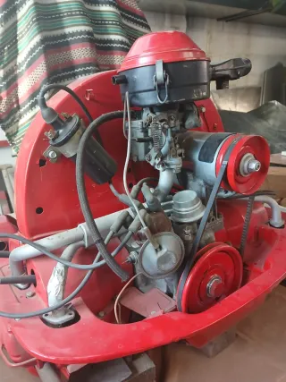 Motor VW Escarabajo Rojo
