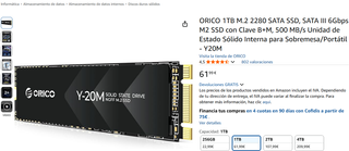 ORICO 1TB M.2 2280 SATA SSD