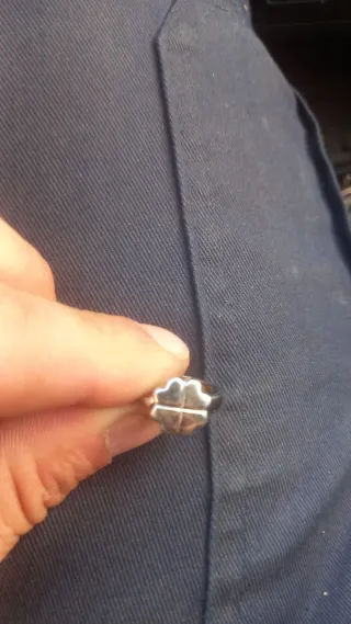 Anillo Moschino Plata