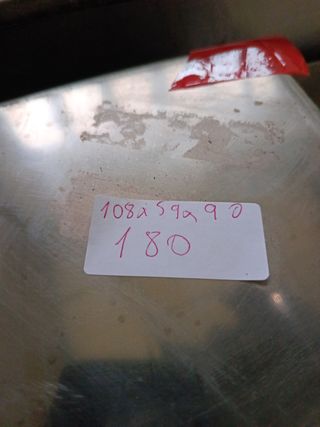 Mesa de acero con balda 658746091