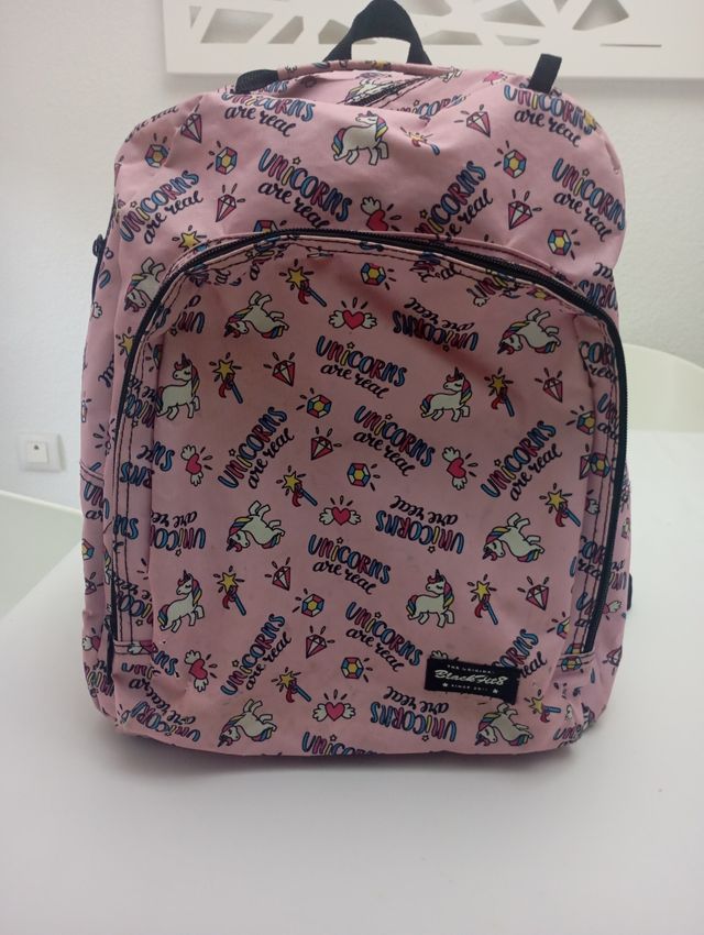 Mochila Black Fits Unicornios Rosa