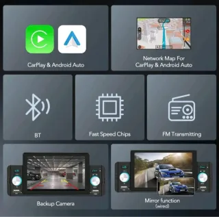 Radio Coche MP5 5 CarPlay Android Auto