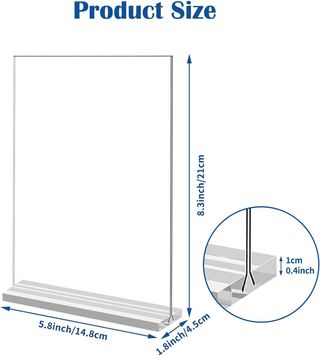 5 Porta Cartelli Acrilico A5 HB009