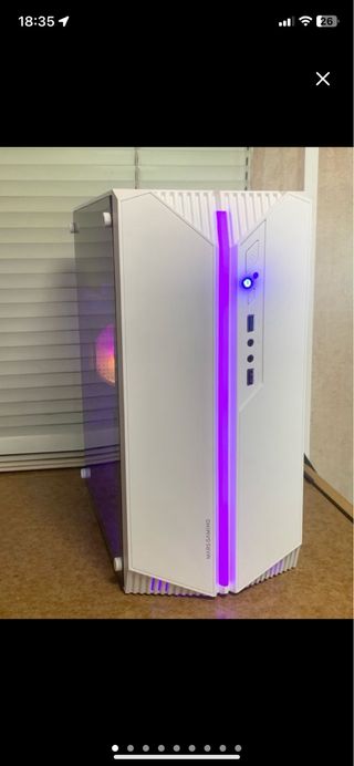 Mars Gaming PC Torre Blanca y Morada