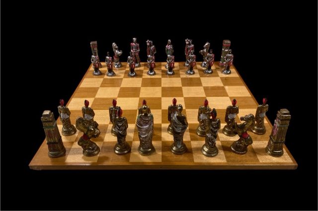 Scacchi Romani vs Barbari Italfama + scacchiera  