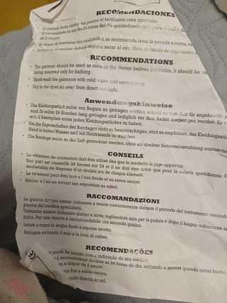 Sujetador blanco de tienda de ortopédia nuevo