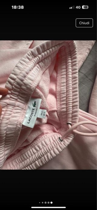 Felpa Lacoste rosa taglia S