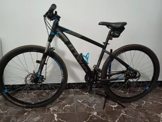 Bicicleta Montaña BTWIN Negra/Azul
