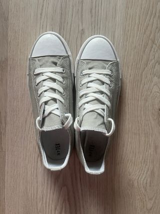 Zapatillas lona TEX verde talla 37