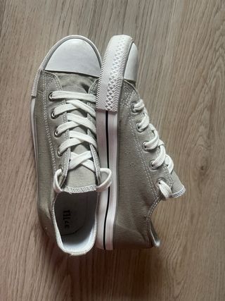 Zapatillas lona TEX verde talla 37