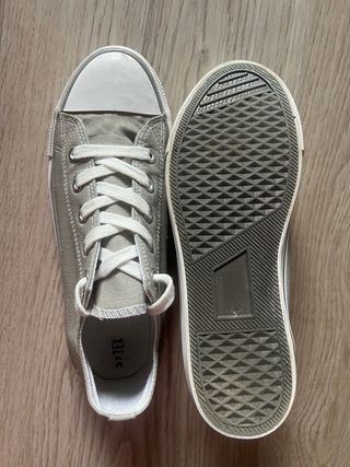Zapatillas lona TEX verde talla 37