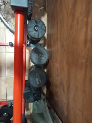 Material gimnasio: pesas y barras