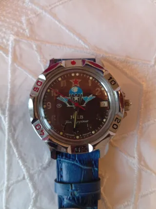 Reloj Vostok Caballero Negro y Azul
