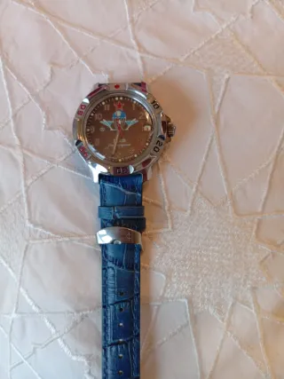 Reloj Vostok Caballero Negro y Azul