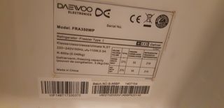 Nevera Daewoo Blanca