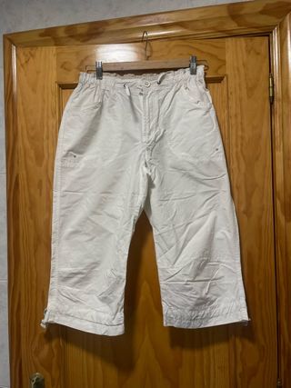 Pantalón Columbia Blanco Impermeable Corto
