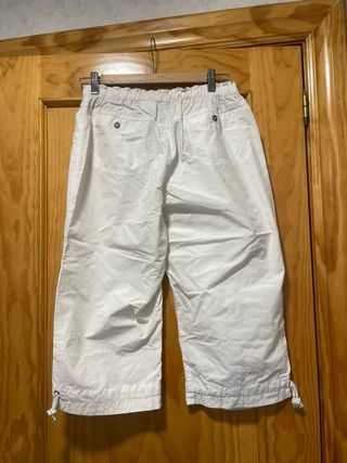 Pantalón Columbia Blanco Impermeable Corto