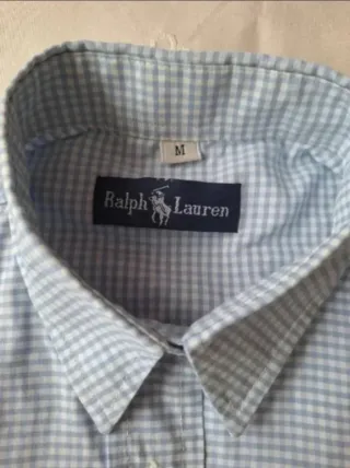 Camisa cuadros azul Talla M