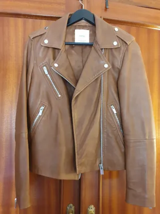 Chaqueta Biker Piel Mango