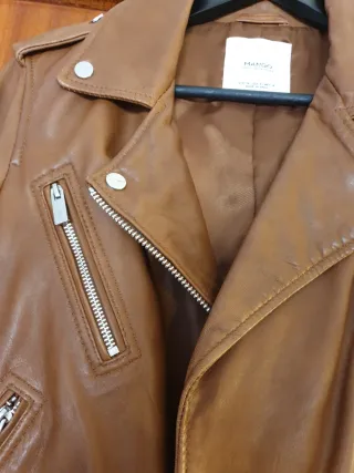 Chaqueta Biker Piel Mango