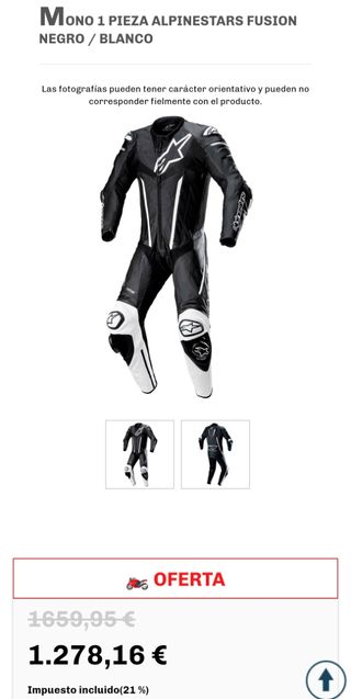 Mono Alpinestars Fusion T.50