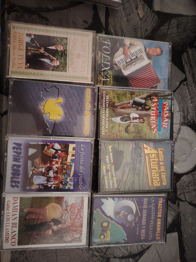 Lote 8 Casetes Música Asturiana Folk