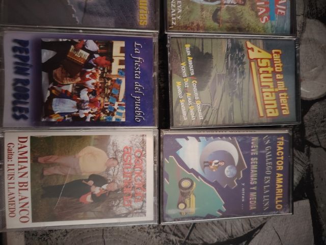 Lote 8 Casetes Música Asturiana Folk