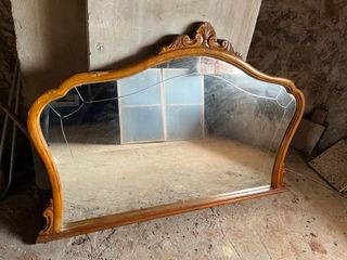 Espejo madera antiguo para restaurar