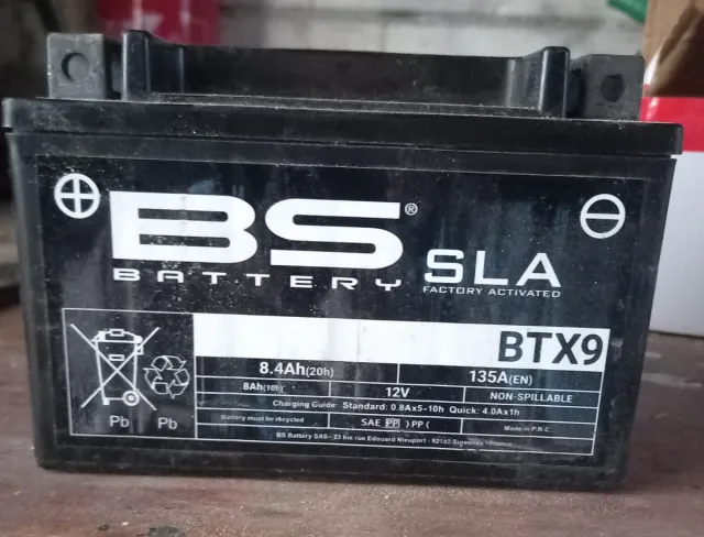 Batería Moto SLA BTX9