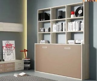 CAMA ABATIBLE CON LIBRERIA YBN45