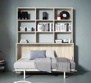 CAMA ABATIBLE CON LIBRERIA YBN45