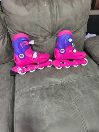 Patines en línea niña rosa y morado