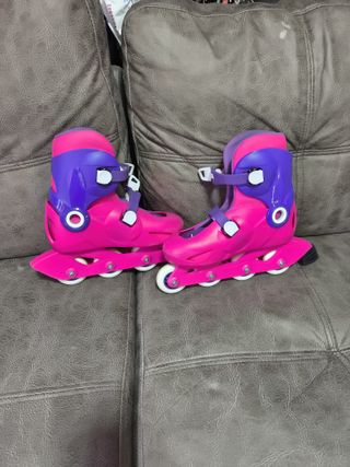 Patines en línea niña rosa y morado