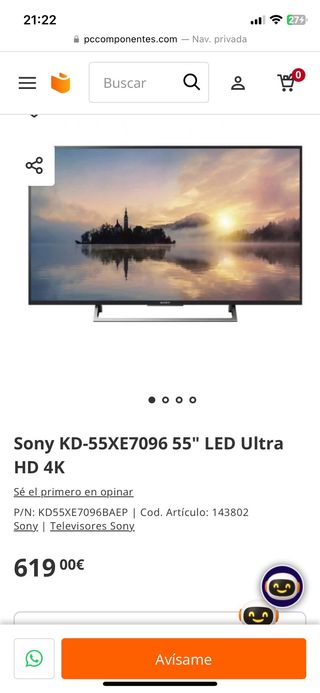 TV Sony 55 4K
