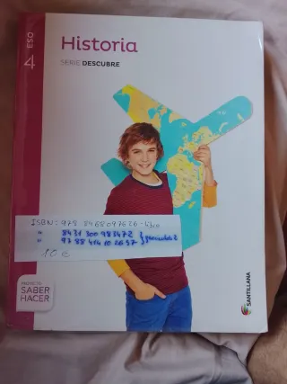 Pack de 3 libros de Historia 4º Eso. Serie Decubre
