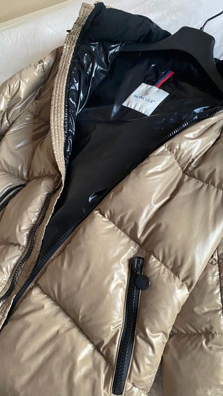 Plumas Moncler Marrón Brillante