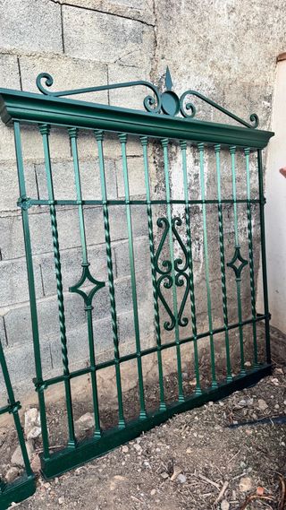 Rejas de forja verdes
