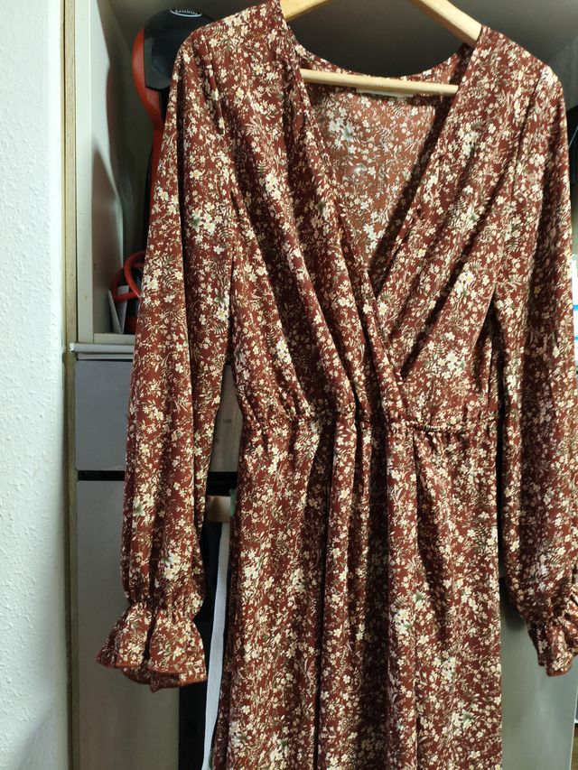 Vestido largo estampado floral