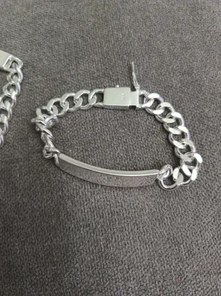 Esclava y pulsera plata 20cm