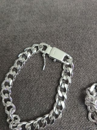 Esclava y pulsera plata 20cm