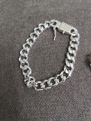 Esclava y pulsera plata 20cm