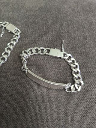 Esclava y pulsera plata 20cm