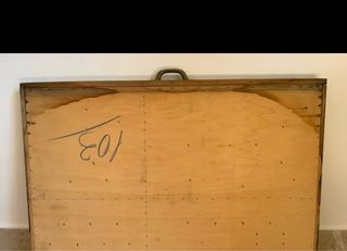 Cajón tipográfico madera y metal años 50